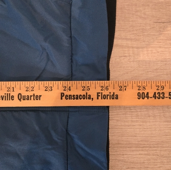 Vintage Nike Fit Jacket Mens Size Medium Black Blue F.I.T. Swoosh 90s Mid weight - Picture 5 of 7